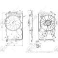 Nuevo motor de ventilador de refrigeración del radiador de llegada para FIAT